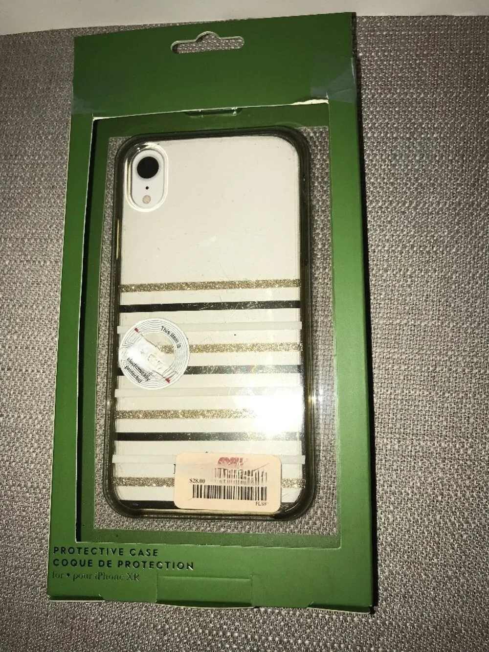 New Kate Spade Iphone XR Protective Phone Case - Striped